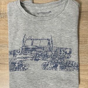 Spacecraft Gray Graphic T-Shirt